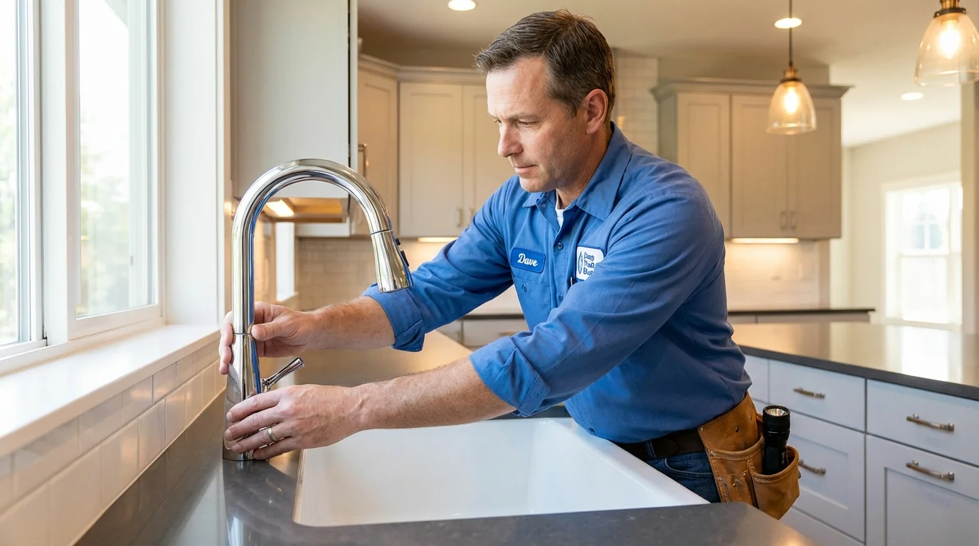 Kitchen faucet installation by Johns Plumbing LLC in Tualatin